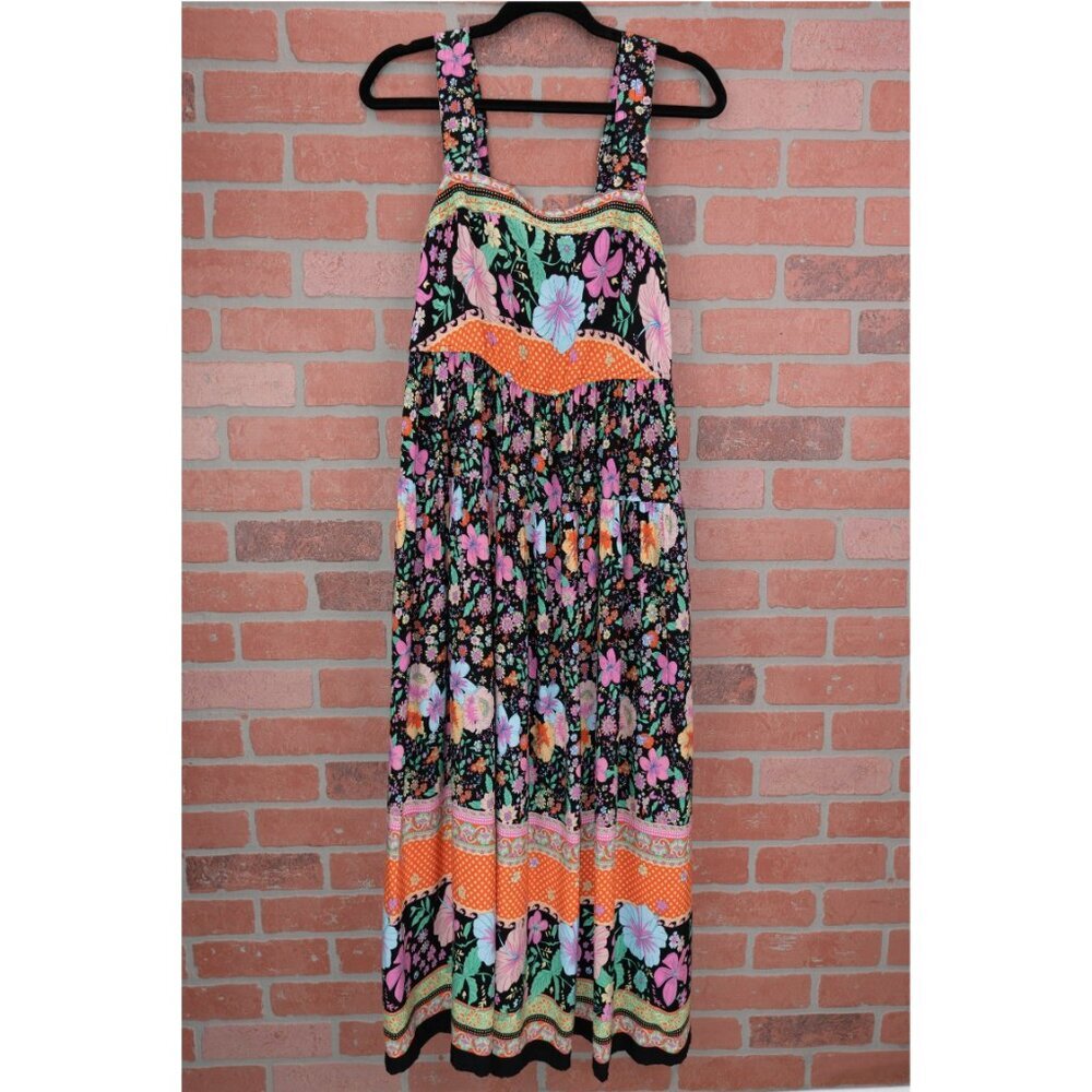 Black Floral Dress - Size Small - Picture 3 of 17
